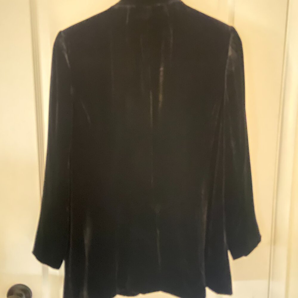 Frame, black velvet blazer - Picture 3 of 5